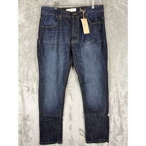 Paper Denim & Cloth Men's Straight Jeans - Dark Blue